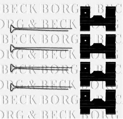 Borg & beck BBK1073 Mounting kit brake pads BBK1073