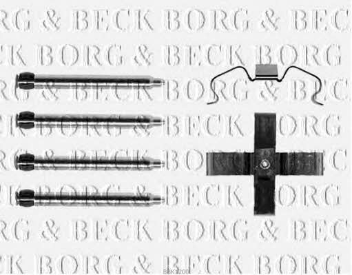 Borg & beck BBK1200 Mounting kit brake pads BBK1200