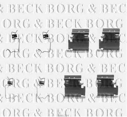 Borg & beck BBK1204 Mounting kit brake pads BBK1204