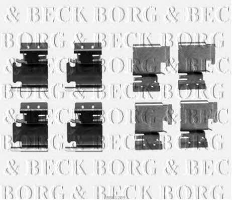 Borg & beck BBK1209 Mounting kit brake pads BBK1209