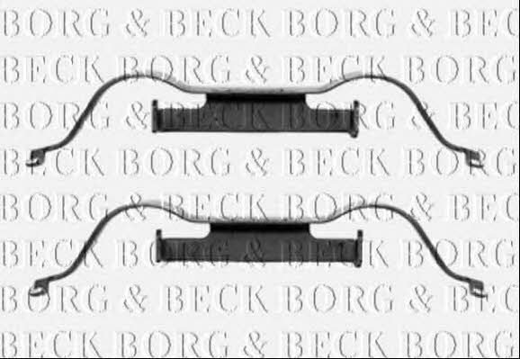 Borg & beck BBK1288 Mounting kit brake pads BBK1288