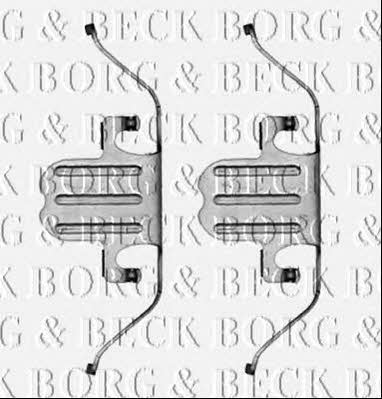 Borg & beck BBK1290 Mounting kit brake pads BBK1290