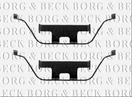 Borg & beck BBK1343 Mounting kit brake pads BBK1343