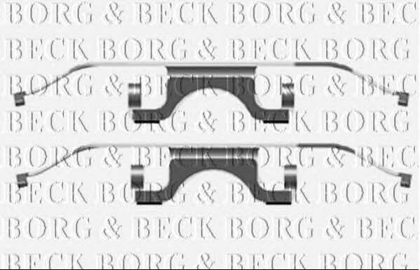 Borg & beck BBK1492 Mounting kit brake pads BBK1492