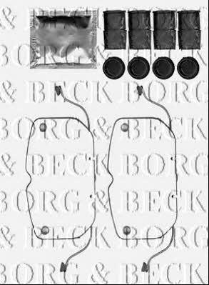 Borg & beck BBK1550 Mounting kit brake pads BBK1550