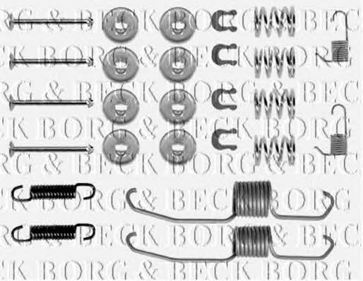 Borg & beck BBK6108 Mounting kit brake pads BBK6108