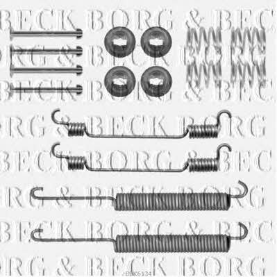 Borg & beck BBK6134 Mounting kit brake pads BBK6134