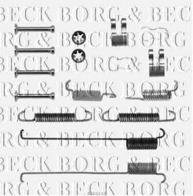 Borg & beck BBK6142 Mounting kit brake pads BBK6142