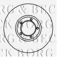 Borg & beck BBD4089 Front brake disc ventilated BBD4089