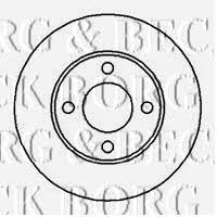 Borg & beck BBD4147 Unventilated front brake disc BBD4147