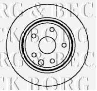 Borg & beck BBD4189 Rear ventilated brake disc BBD4189