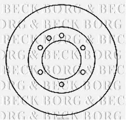 Borg & beck BBD4199 Rear ventilated brake disc BBD4199