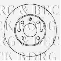 Borg & beck BBD4252 Front brake disc ventilated BBD4252