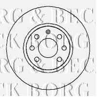 Borg & beck BBD4253 Front brake disc ventilated BBD4253