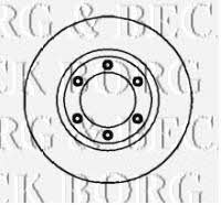 Borg & beck BBD4313 Front brake disc ventilated BBD4313
