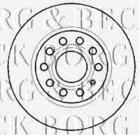 Borg & beck BBD4315 Front brake disc ventilated BBD4315