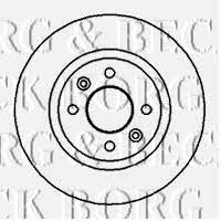 Borg & beck BBD4317 Front brake disc ventilated BBD4317