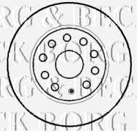 Borg & beck BBD4384 Rear brake disc, non-ventilated BBD4384
