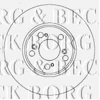 Borg & beck BBD4425 Front brake disc ventilated BBD4425