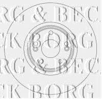 Borg & beck BBD4438 Front brake disc ventilated BBD4438