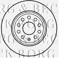 Borg & beck BBD4546 Rear brake disc, non-ventilated BBD4546