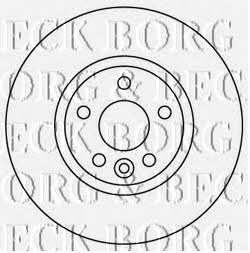Borg & beck BBD4567 Front brake disc ventilated BBD4567