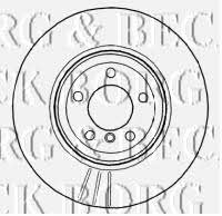 Borg & beck BBD4574 Rear ventilated brake disc BBD4574