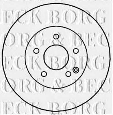 Borg & beck BBD4675 Front brake disc ventilated BBD4675
