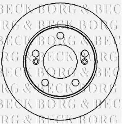 Borg & beck BBD4681 Front brake disc ventilated BBD4681