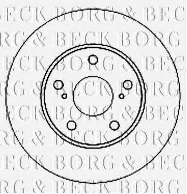 Borg & beck BBD4682 Front brake disc ventilated BBD4682