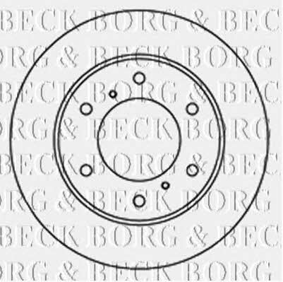 Borg & beck BBD4692 Front brake disc ventilated BBD4692