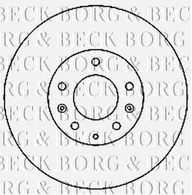 Borg & beck BBD4737 Front brake disc ventilated BBD4737