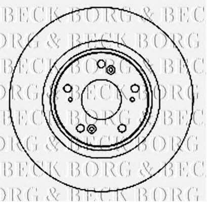 Borg & beck BBD4741 Front brake disc ventilated BBD4741