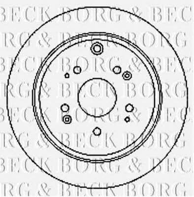 Borg & beck BBD4748 Rear brake disc, non-ventilated BBD4748