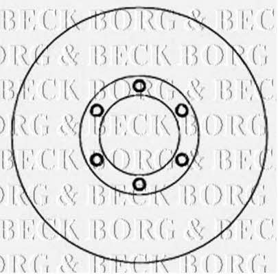Borg & beck BBD4750 Front brake disc ventilated BBD4750
