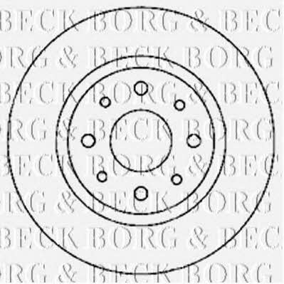 Borg & beck BBD4761 Rear brake disc, non-ventilated BBD4761