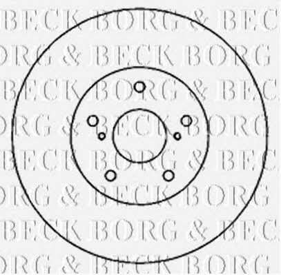 Borg & beck BBD4805 Front brake disc ventilated BBD4805