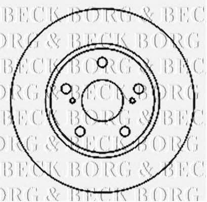 Borg & beck BBD4807 Front brake disc ventilated BBD4807