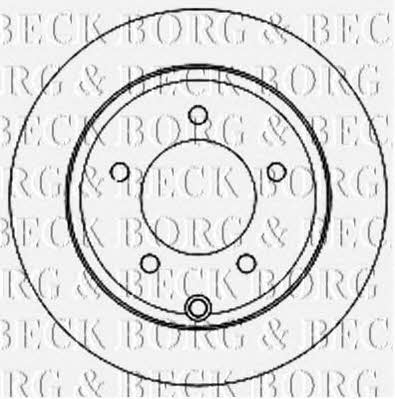 Borg & beck BBD4819 Rear brake disc, non-ventilated BBD4819