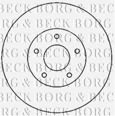 Borg & beck BBD4821 Front brake disc ventilated BBD4821