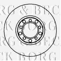 Borg & beck BBD4828 Front brake disc ventilated BBD4828