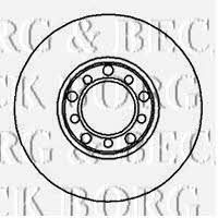 Borg & beck BBD4829 Front brake disc ventilated BBD4829