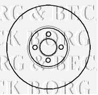 Borg & beck BBD4874 Front brake disc ventilated BBD4874