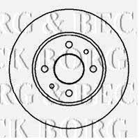 Borg & beck BBD4875 Unventilated front brake disc BBD4875