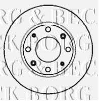 Borg & beck BBD4882 Unventilated front brake disc BBD4882