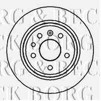 Borg & beck BBD4883 Rear brake disc, non-ventilated BBD4883