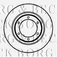 Borg & beck BBD4884 Unventilated front brake disc BBD4884