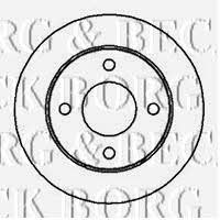 Borg & beck BBD4937 Unventilated front brake disc BBD4937