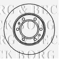 Borg & beck BBD5035 Unventilated front brake disc BBD5035