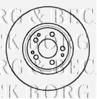 Borg & beck BBD5054 Front brake disc ventilated BBD5054